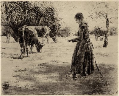 In the Pasture by Max Liebermann
